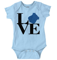 Love Badge Romper Bodysuit-Direct To Garment Print-Brisco Baby