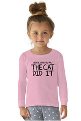 Cat Did It Solid Baby Pajama Top-Direct To Garment Print-Brisco Baby