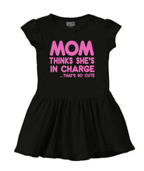 In Charge Solid Baby Infant Dress-Direct To Garment Print-Brisco Baby