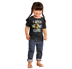 Open At The Close Infant Toddler T Shirt-Direct To Garment Print-Brisco Baby