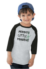 Mommy's Little Mandrake Toddler Baseball-Direct To Garment Print-Brisco Baby