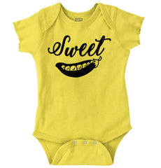 Sweet Pea Romper Bodysuit-Direct To Garment Print-Brisco Baby