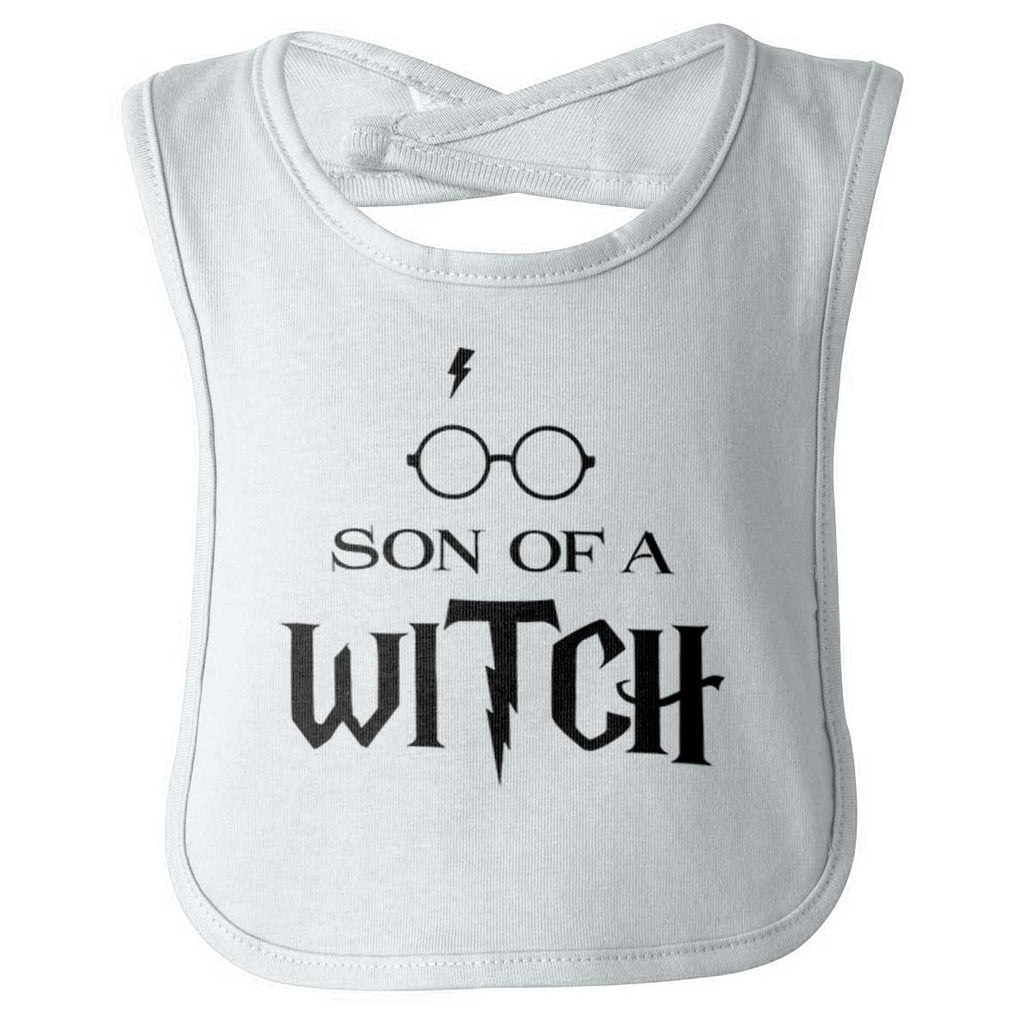Son Of A Witch Infant Baby Bib-Direct To Garment Print-Brisco Baby
