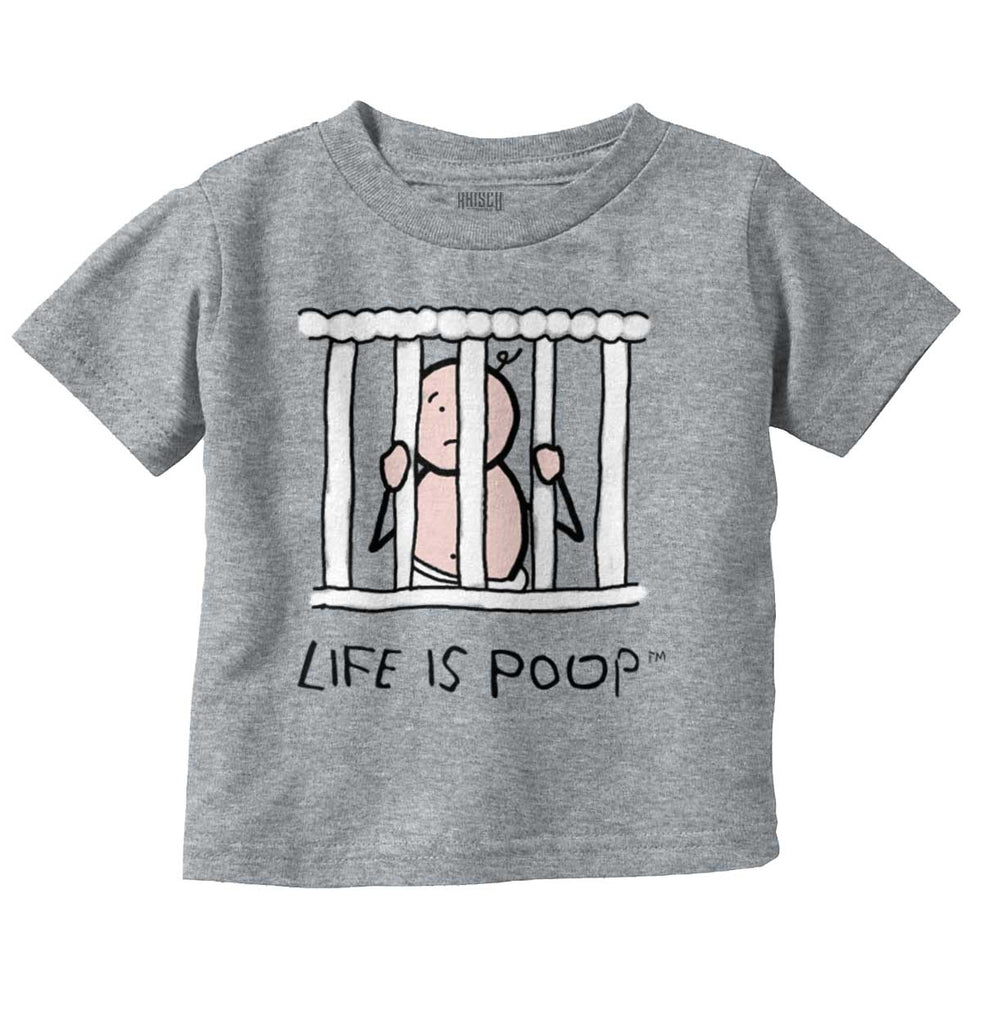Jail Crib Infant Toddler T Shirt-Direct To Garment Print-Brisco Baby