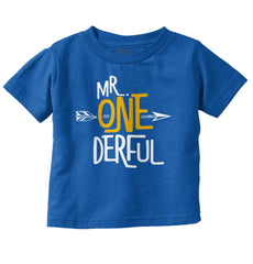 Mr. Onederful Infant Toddler T Shirt-Direct To Garment Print-Brisco Baby