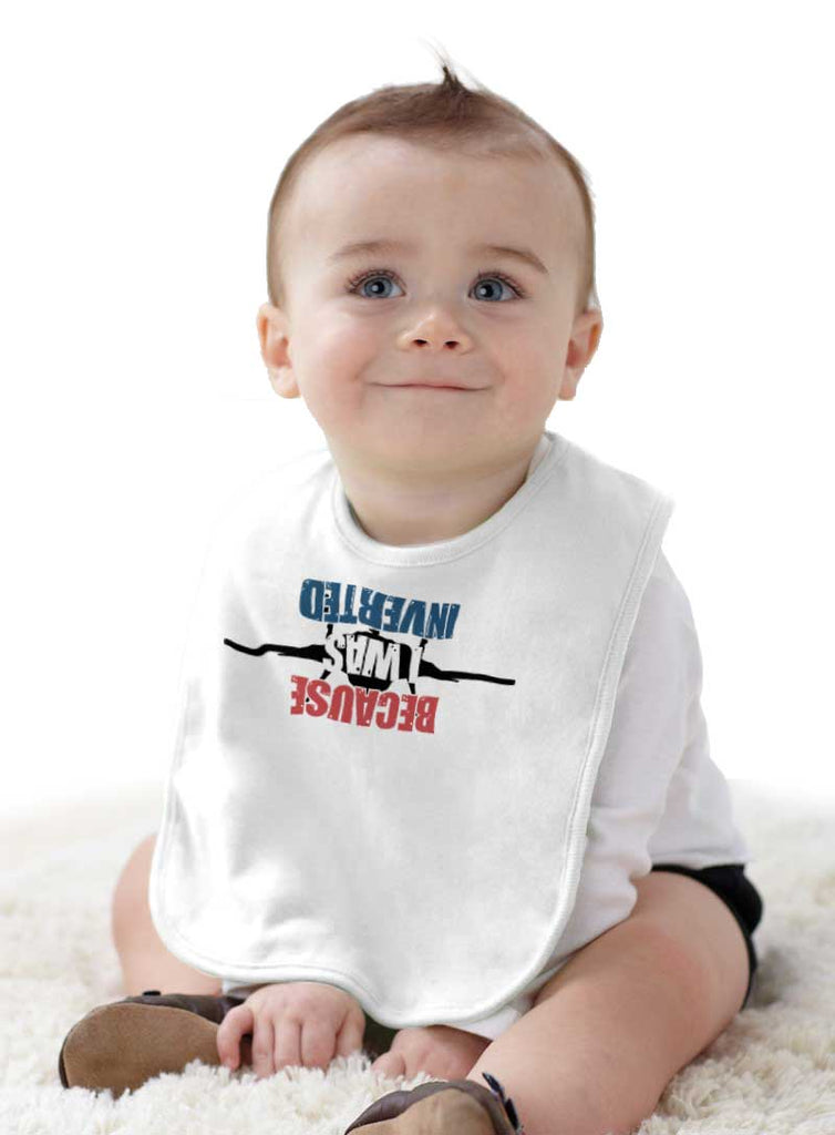 I'm Inverted Infant Baby Bib-Direct To Garment Print-Brisco Baby