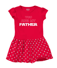 You Are My Father Baby Polka Dot Skirt Dress-Direct To Garment Print-Brisco Baby