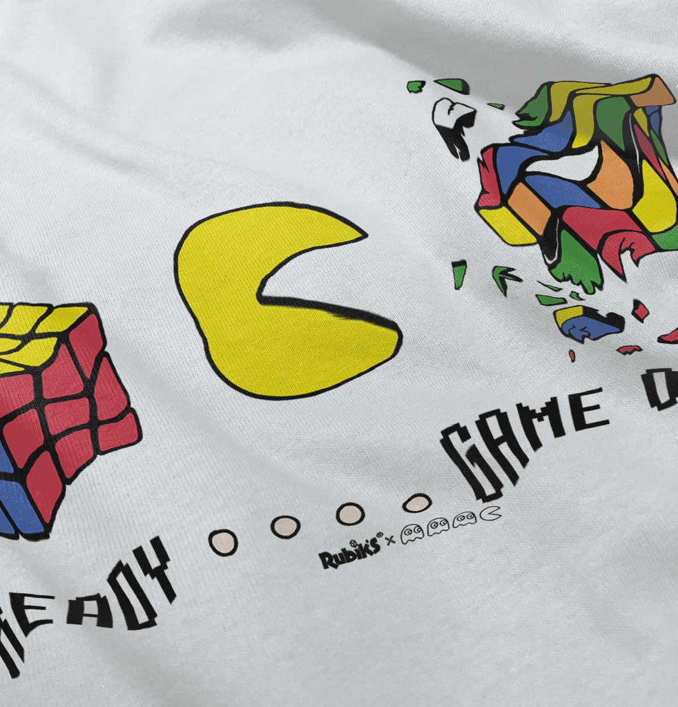 Pac-Man Ready Rubik's Romper Bodysuit-Direct To Garment Print-Brisco Baby