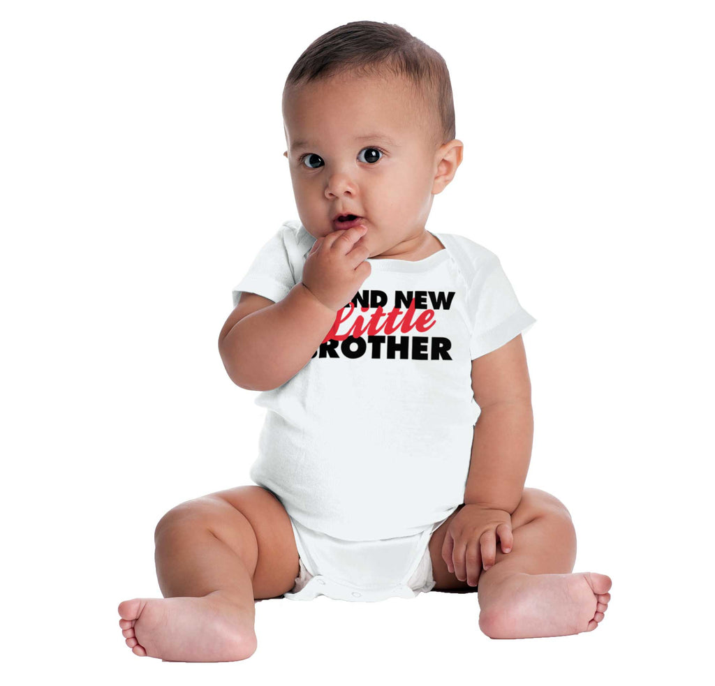Brand New Little Brother Romper Bodysuit-Direct To Garment Print-Brisco Baby