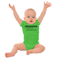 Grandma Defined Romper Bodysuit-Direct To Garment Print-Brisco Baby