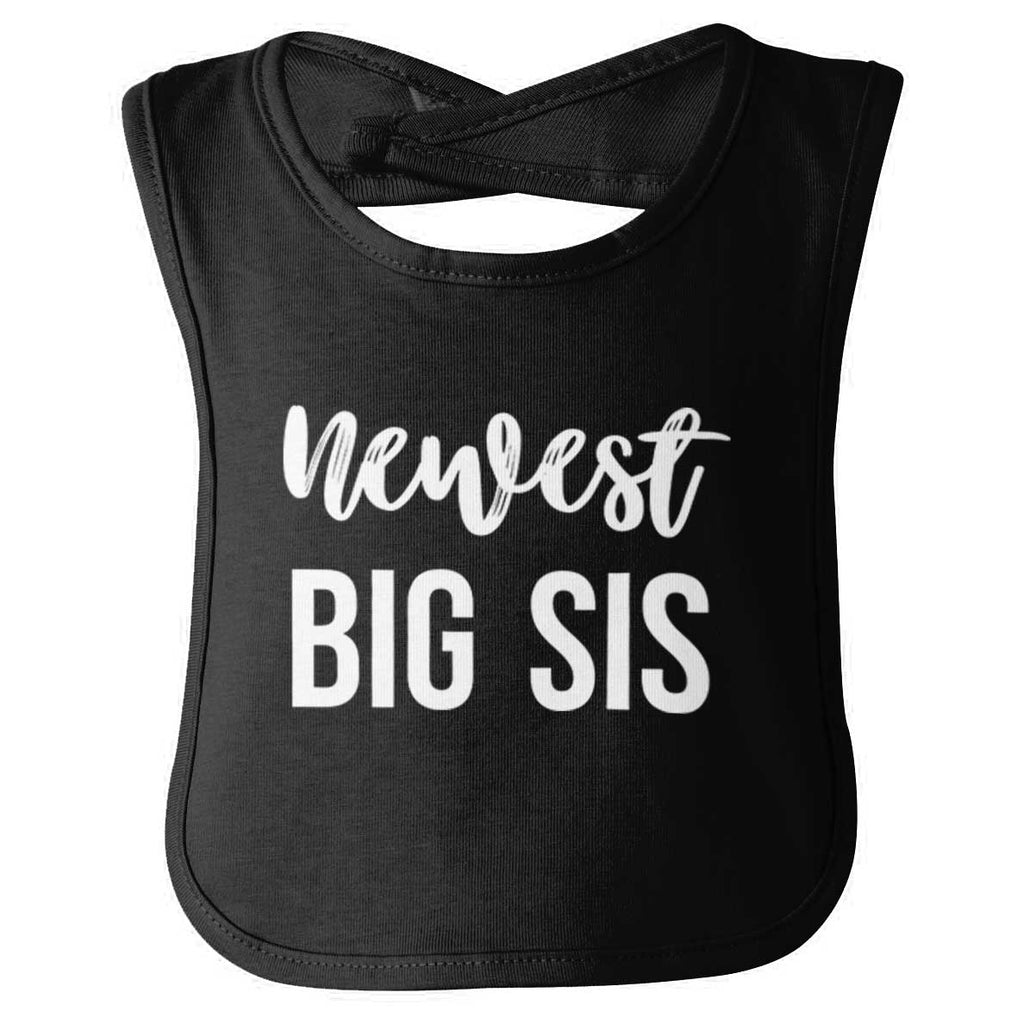 Newest Big Sis Infant Baby Bib-Direct To Garment Print-Brisco Baby