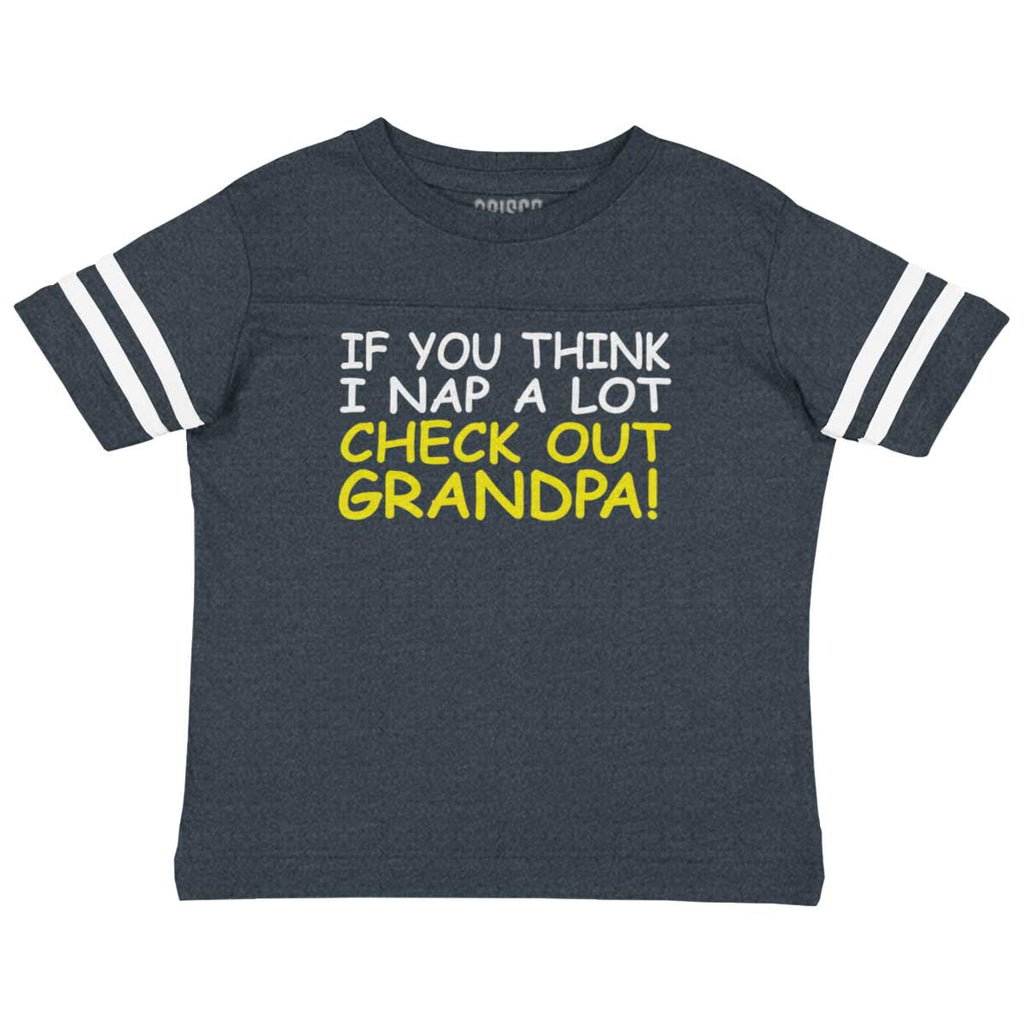 Check Out Grandpa Toddler Football Jersey Tee-Direct To Garment Print-Brisco Baby