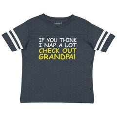 Check Out Grandpa Toddler Football Jersey Tee-Direct To Garment Print-Brisco Baby
