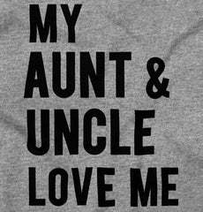 Aunt And Uncle Love Me Infant Toddler T Shirt-Direct To Garment Print-Brisco Baby