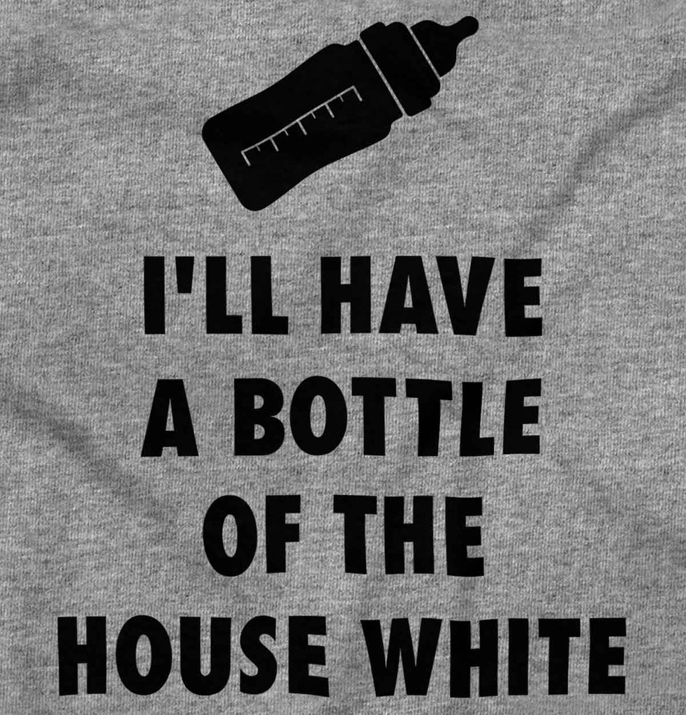 House White Infant Toddler T Shirt-Direct To Garment Print-Brisco Baby