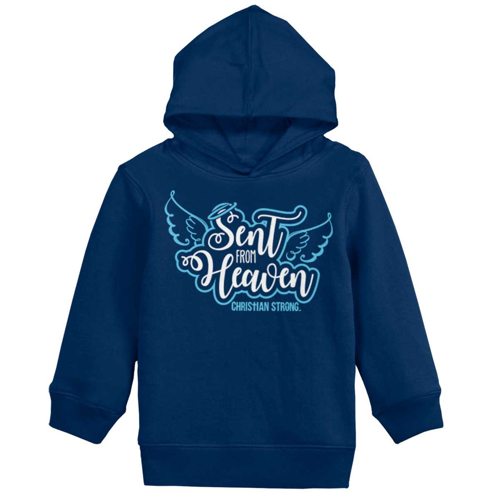 Sent From Heaven Toddler Pullover Hoodie-Direct To Garment Print-Brisco Baby