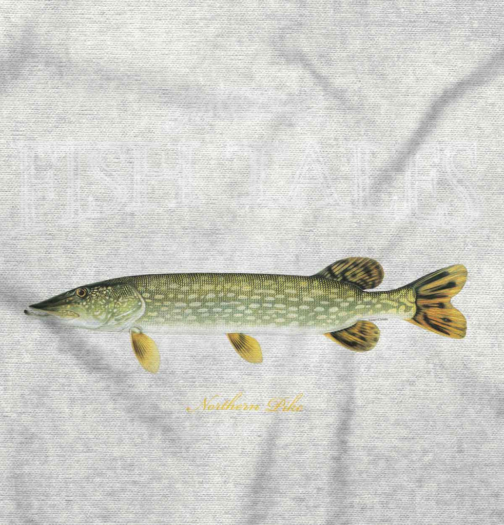 Northern Pike Fish Infant Toddler T Shirt-Direct To Garment Print-Brisco Baby