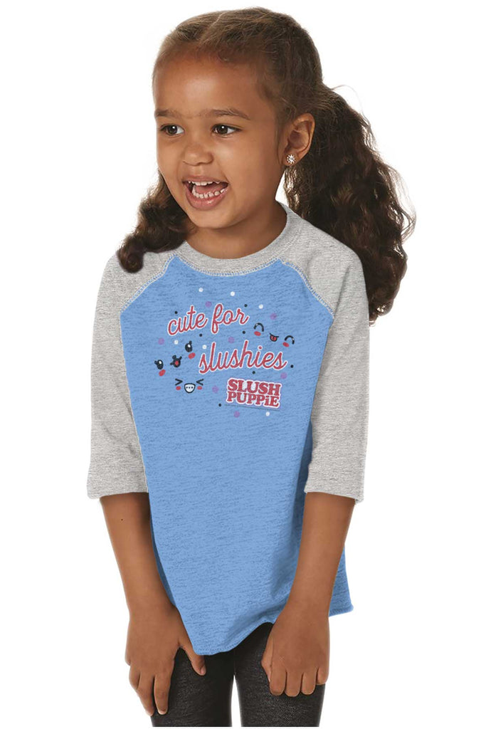 Cute For Slushies Toddler Baseball-Direct To Garment Print-Brisco Baby