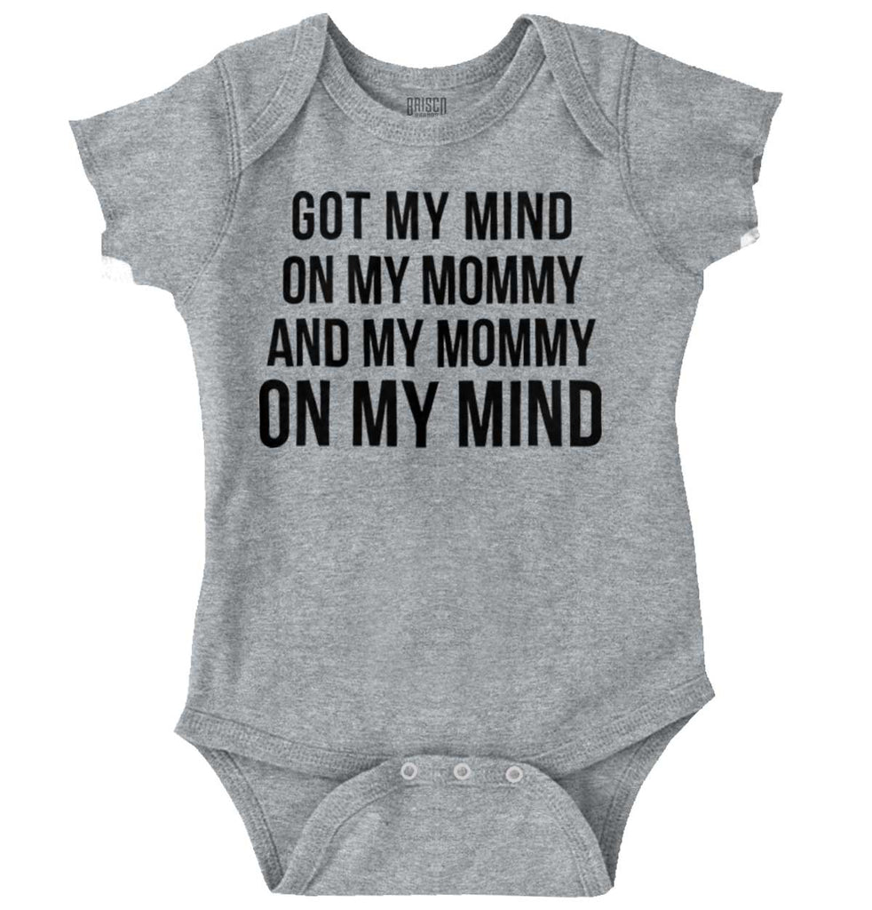 Mind On Mommy Romper Bodysuit-Direct To Garment Print-Brisco Baby