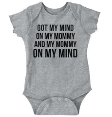 Mind On Mommy Romper Bodysuit-Direct To Garment Print-Brisco Baby