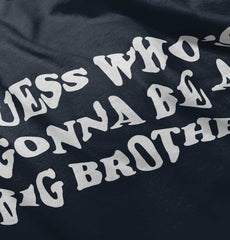 Guess Who's Gonna Be A Big Brother Romper Bodysuit-Direct To Garment Print-Brisco Baby