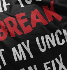 Uncle Can Fix It Infant Baby Bib-Direct To Garment Print-Brisco Baby