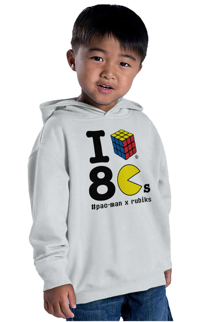 I Love The 80s Toddler Pullover Hoodie-Direct To Garment Print-Brisco Baby