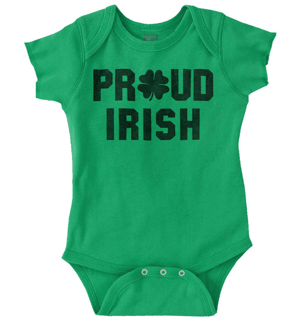 Proud Irish Romper Bodysuit-Direct To Garment Print-Brisco Baby