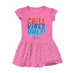 Chill Vibes Only Baby Polka Dot Skirt Dress-Direct To Garment Print-Brisco Baby
