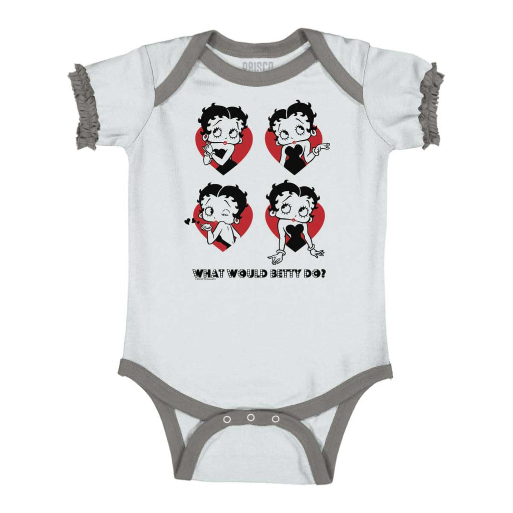 WWBD Baby Ruffled Trim Romper-Direct To Garment Print-Brisco Baby