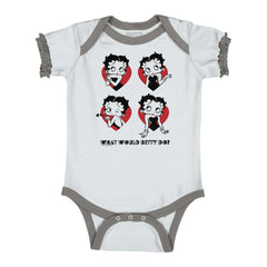 WWBD Baby Ruffled Trim Romper-Direct To Garment Print-Brisco Baby