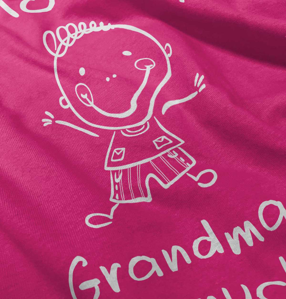 Love My Grandma Toddler Ruffle Bottom Tee-Direct To Garment Print-Brisco Baby