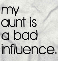 Bad Influence Infant Toddler T Shirt-Direct To Garment Print-Brisco Baby