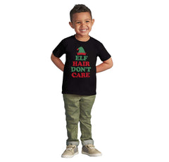 Elf Hair Don't Care Infant Toddler T Shirt-Direct To Garment Print-Brisco Baby