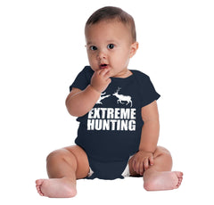 Extreme Deer Hunting Romper Bodysuit-Direct To Garment Print-Brisco Baby