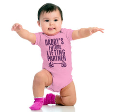 Lifting Partner Romper Bodysuit-Direct To Garment Print-Brisco Baby