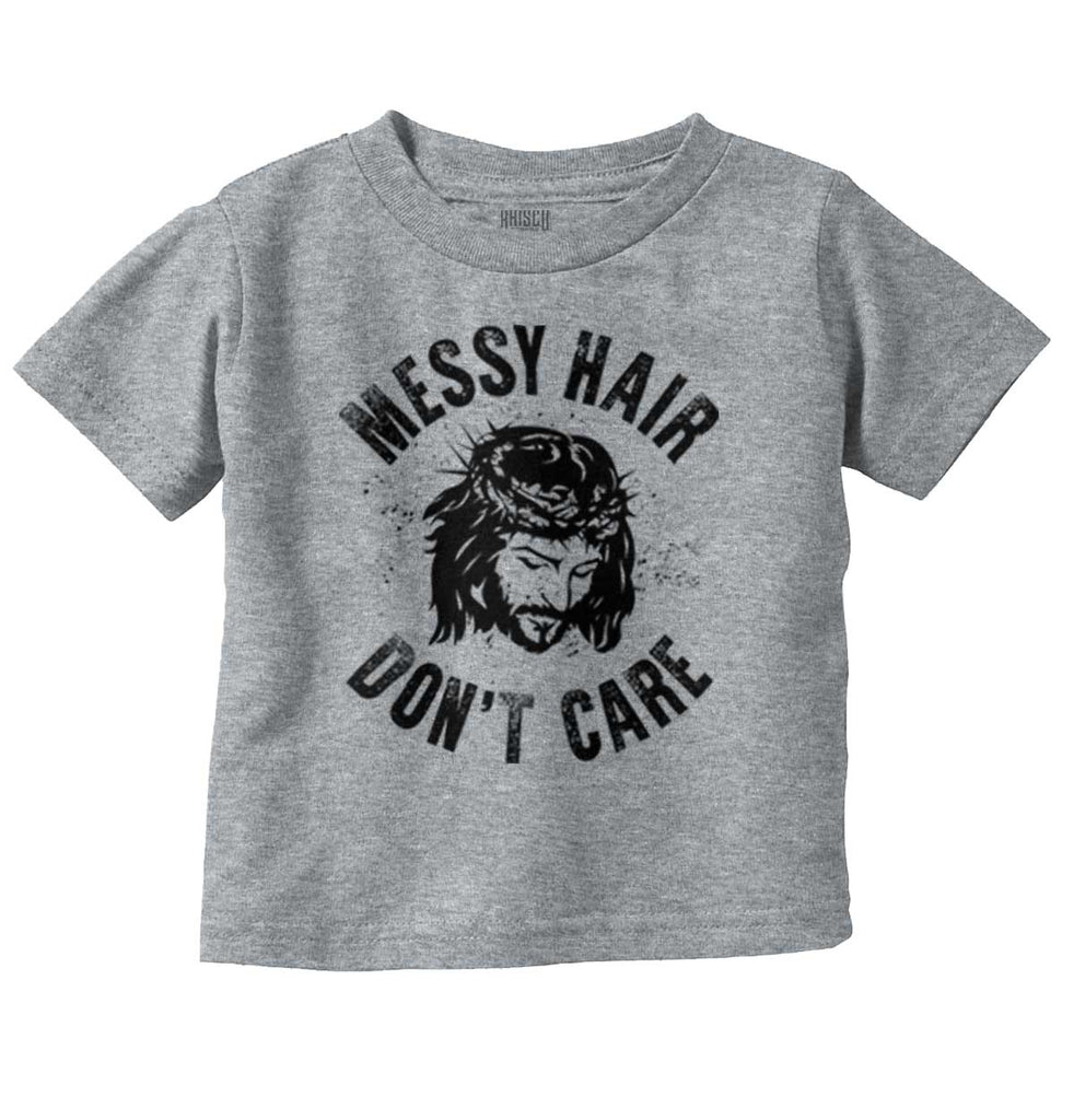 Messy Hair Jesus Infant Toddler T Shirt-Direct To Garment Print-Brisco Baby