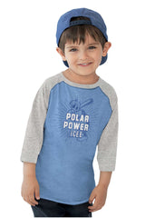 Polar Power Toddler Baseball-Direct To Garment Print-Brisco Baby
