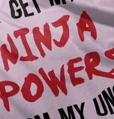 Get Ninja Powers From Uncle Infant Baby Bib-Direct To Garment Print-Brisco Baby