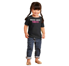 Proud Army Niece Infant Toddler T Shirt-Direct To Garment Print-Brisco Baby