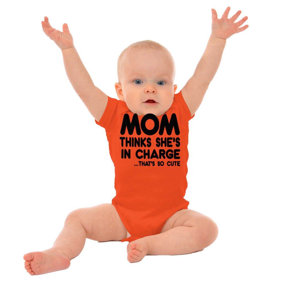 In Charge Romper Bodysuit-Direct To Garment Print-Brisco Baby