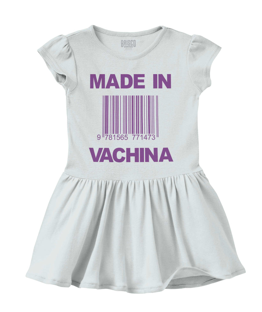 Made In Vachina Solid Baby Infant Dress-Direct To Garment Print-Brisco Baby