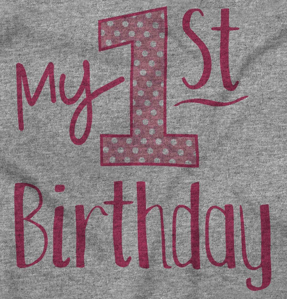 My First Birthday Romper Bodysuit-Direct To Garment Print-Brisco Baby