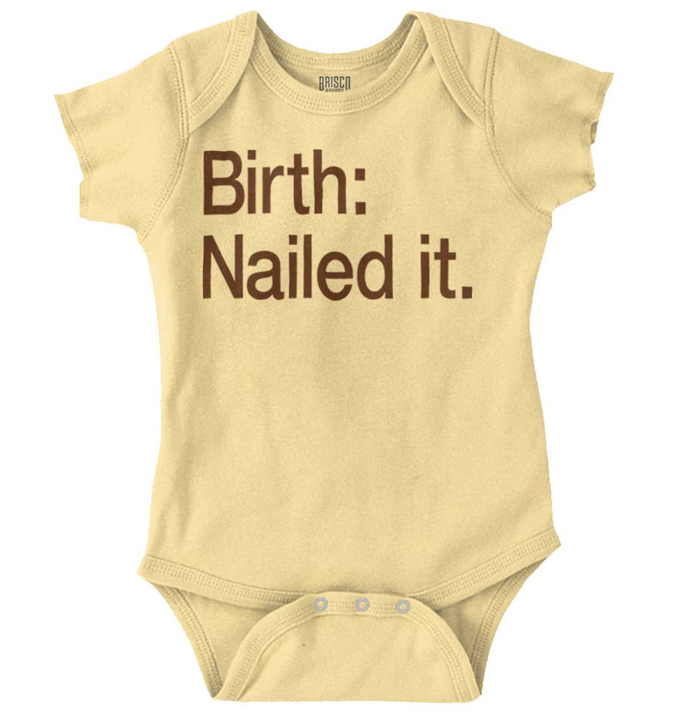 Nailed It Romper Bodysuit-Direct To Garment Print-Brisco Baby