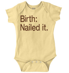 Nailed It Romper Bodysuit-Direct To Garment Print-Brisco Baby
