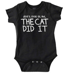 Cat Did It Romper Bodysuit-Direct To Garment Print-Brisco Baby