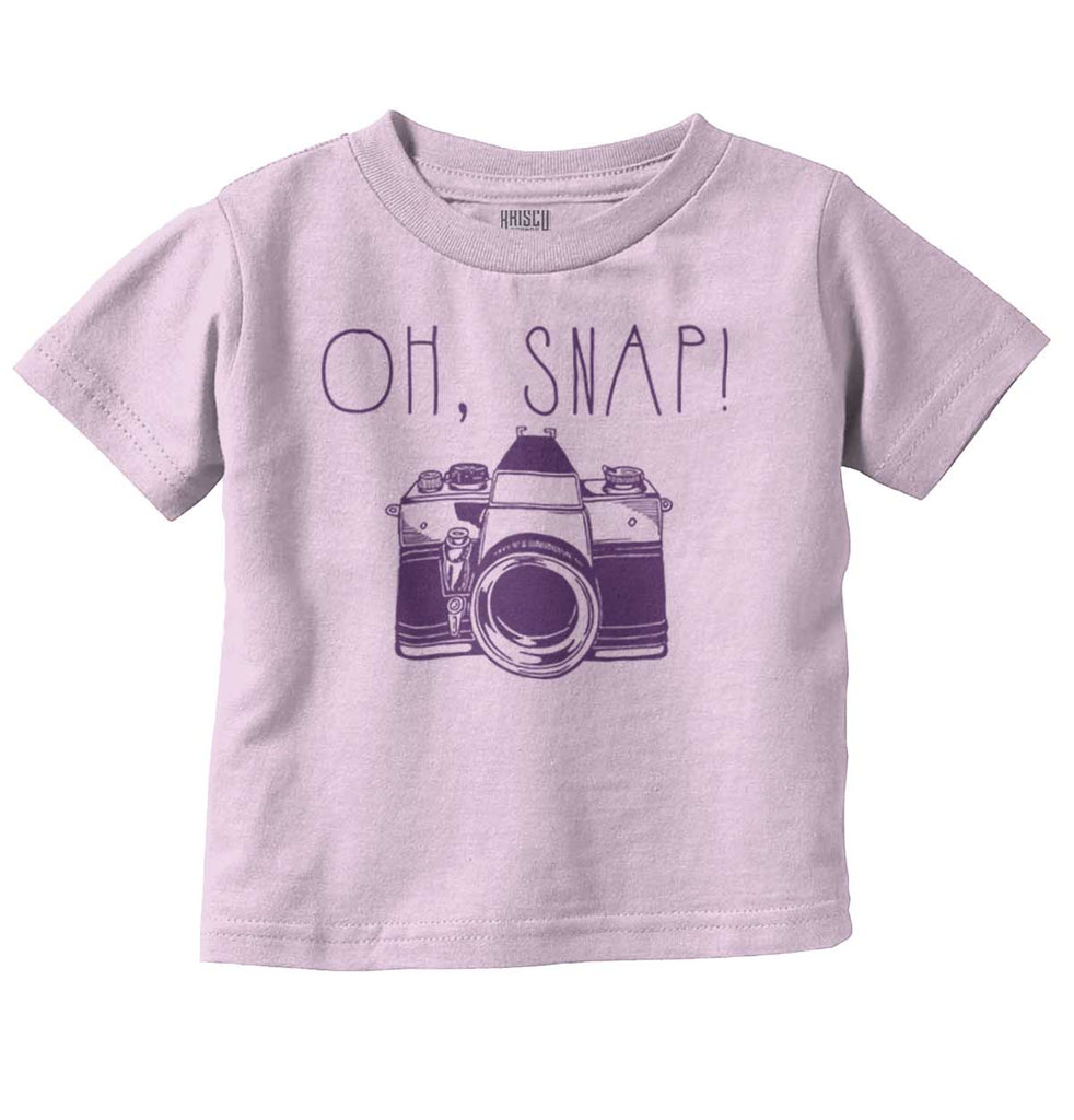 Oh Snap Camera Infant Toddler T Shirt-Direct To Garment Print-Brisco Baby