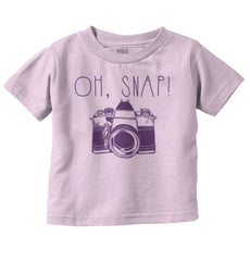 Oh Snap Camera Infant Toddler T Shirt-Direct To Garment Print-Brisco Baby