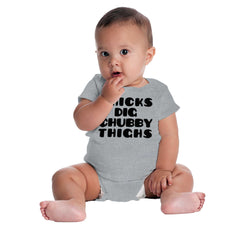 Chubby Thighs Romper Bodysuit-Direct To Garment Print-Brisco Baby