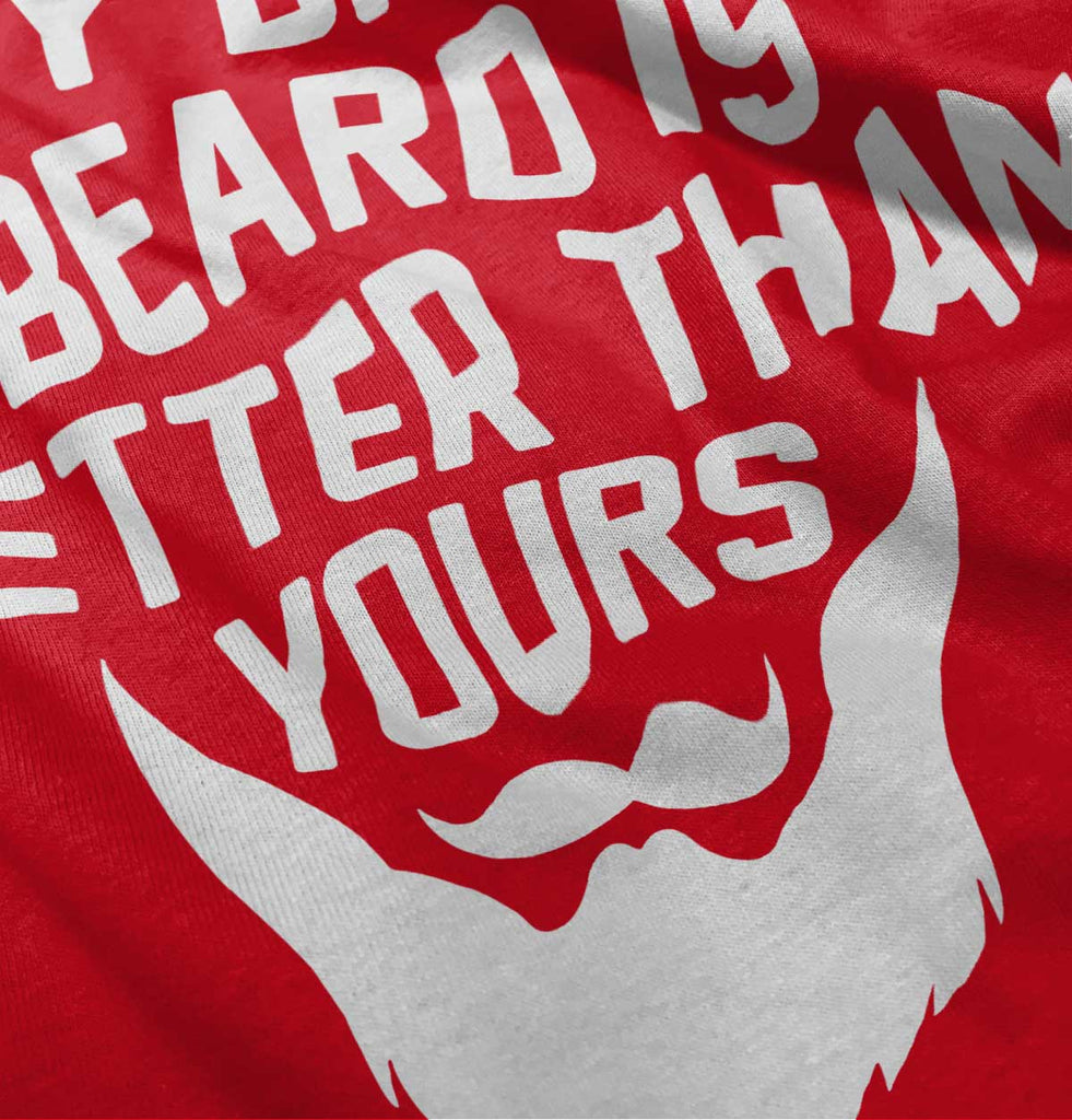 Dad's Beard Ringer Romper Bodysuit-Direct To Garment Print-Brisco Baby